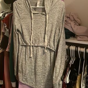 Latched Mama hoodie breastfeeding